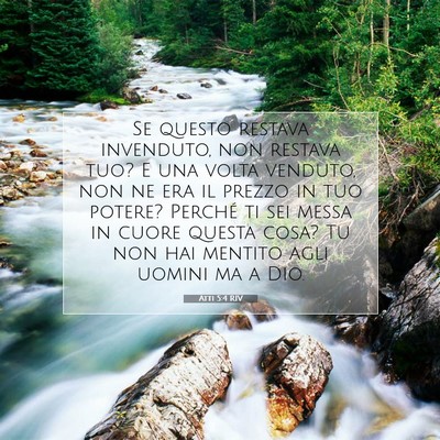Atti 5:4 RIV Immagine del Versetto della Bibbia