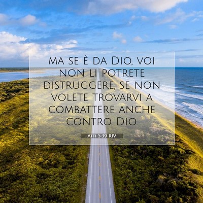 Atti 5:39 Versetto della Bibbia Spiegato