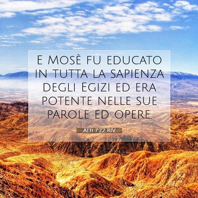 Atti 7:22 RIV Immagine del Versetto della Bibbia