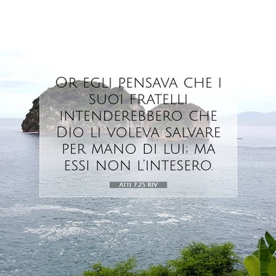 Atti 7:25 Versetto della Bibbia Spiegato