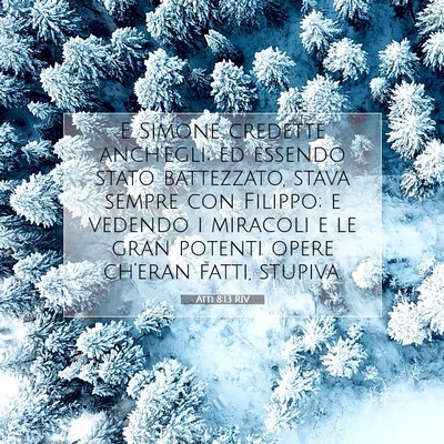 Atti 8:13 Versetto della Bibbia Spiegato