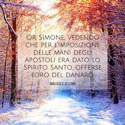 Atti 8:18 Versetto della Bibbia Spiegato