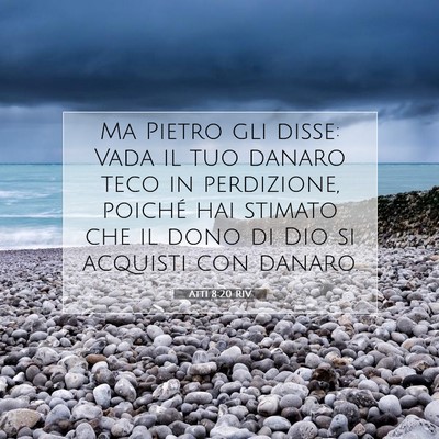 Atti 8:20 Versetto della Bibbia Spiegato