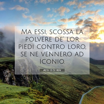 Atti 13:51 RIV Immagine del Versetto della Bibbia