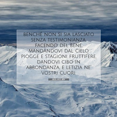 Atti 14:17 RIV Immagine del Versetto della Bibbia