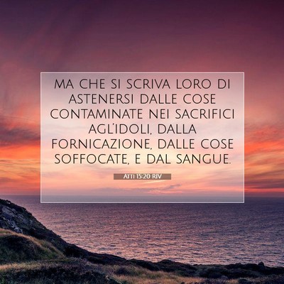 Atti 15:20 Versetto della Bibbia Spiegato
