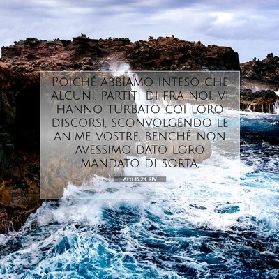 Atti 15:24 Versetto della Bibbia Spiegato