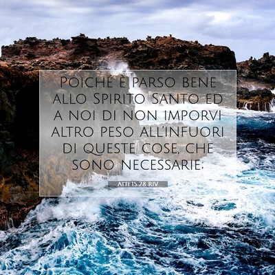 Atti 15:28 Versetto della Bibbia Spiegato