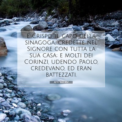 Atti 18:8 RIV Immagine del Versetto della Bibbia