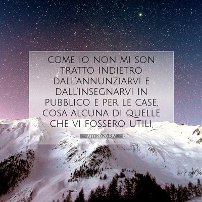 Atti 20:20 Versetto della Bibbia Spiegato