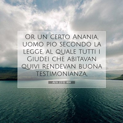 Atti 22:12 Versetto della Bibbia Spiegato