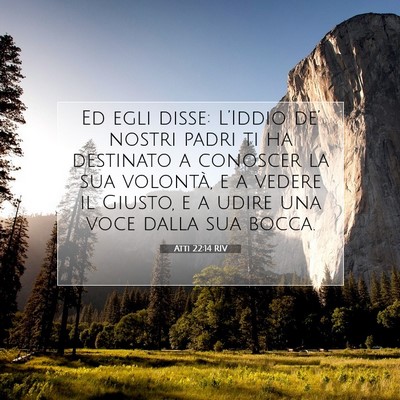 Atti 22:14 Versetto della Bibbia Spiegato