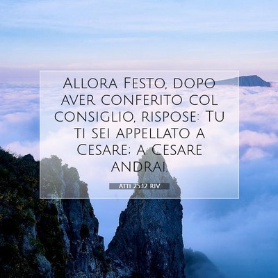 Atti 25:12 Versetto della Bibbia Spiegato