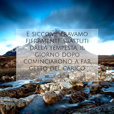 Atti 27:18 Versetto della Bibbia Spiegato