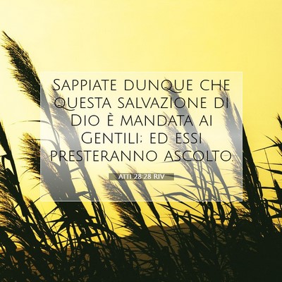 Atti 28:28 Versetto della Bibbia Spiegato