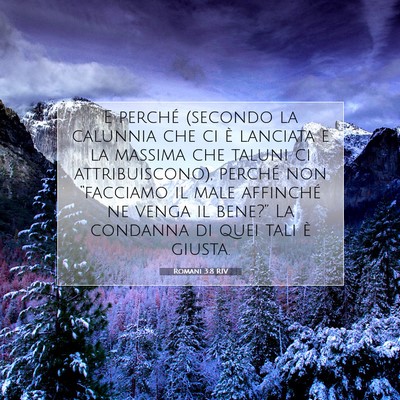 Romani 3:8 RIV Immagine del Versetto della Bibbia