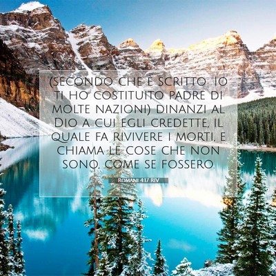 Romani 4:17 RIV Immagine del Versetto della Bibbia