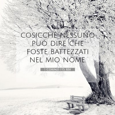 1 Corinzi 1:15 Versetto della Bibbia Spiegato