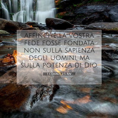 1 Corinzi 2:5 Versetto della Bibbia Spiegato