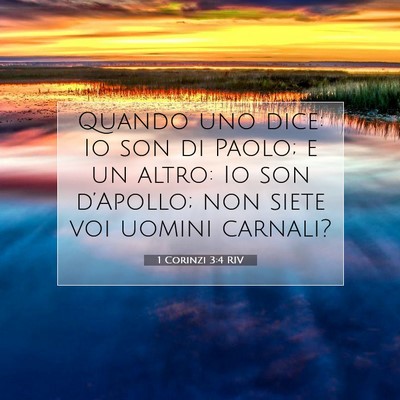 1 Corinzi 3:4 RIV Immagine del Versetto della Bibbia