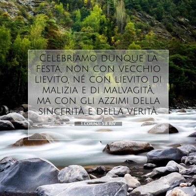 1 Corinzi 5:8 Versetto della Bibbia Spiegato