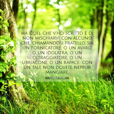 1 Corinzi 5:11 Versetto della Bibbia Spiegato