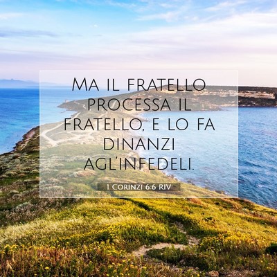 1 Corinzi 6:6 Versetto della Bibbia Spiegato