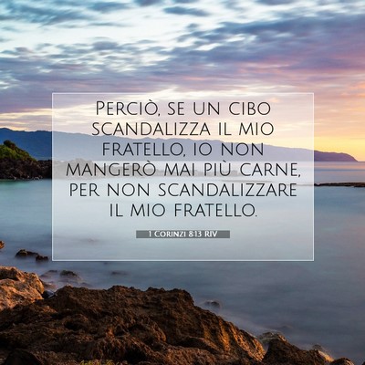 1 Corinzi 8:13 Versetto della Bibbia Spiegato