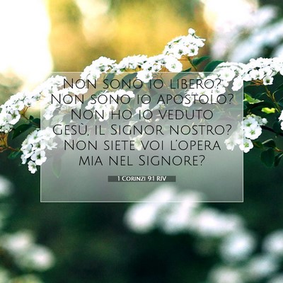 1 Corinzi 9:1 Versetto della Bibbia Spiegato