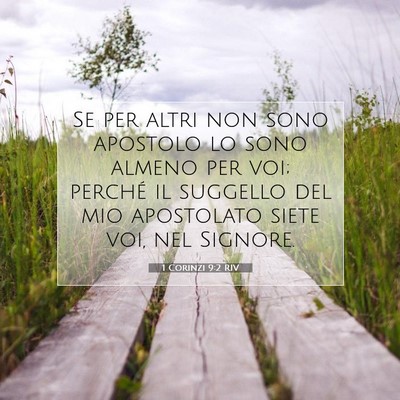 1 Corinzi 9:2 Versetto della Bibbia Spiegato