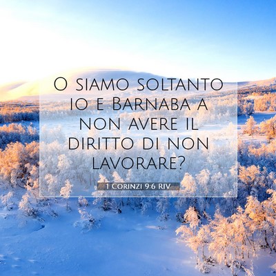 1 Corinzi 9:6 Versetto della Bibbia Spiegato