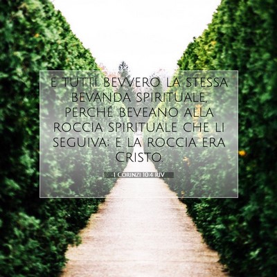 1 Corinzi 10:4 Versetto della Bibbia Spiegato