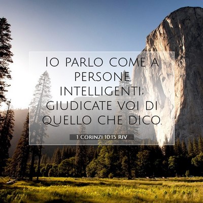 1 Corinzi 10:15 Versetto della Bibbia Spiegato