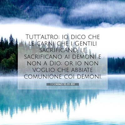 1 Corinzi 10:20 Versetto della Bibbia Spiegato