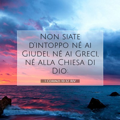 1 Corinzi 10:32 Versetto della Bibbia Spiegato