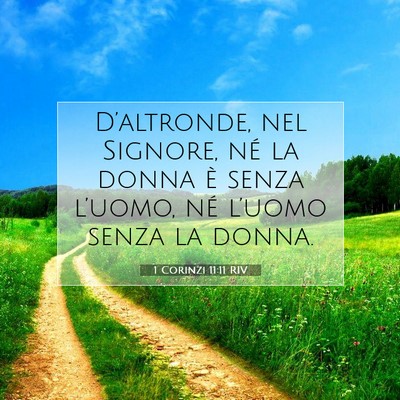 1 Corinzi 11:11 Versetto della Bibbia Spiegato