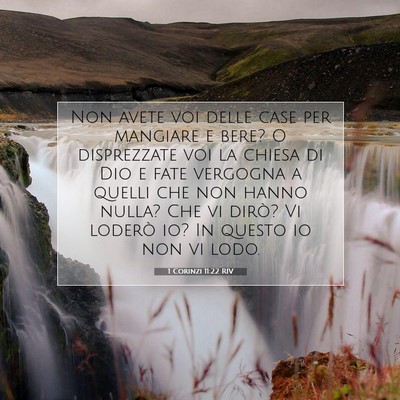 1 Corinzi 11:22 Versetto della Bibbia Spiegato