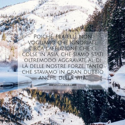 2 Corinzi 1:8 Versetto della Bibbia Spiegato