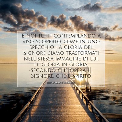 2 Corinzi 3:18 RIV Immagine del Versetto della Bibbia