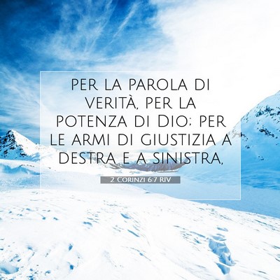 2 Corinzi 6:7 Versetto della Bibbia Spiegato