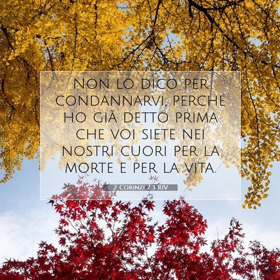 2 Corinzi 7:3 Versetto della Bibbia Spiegato