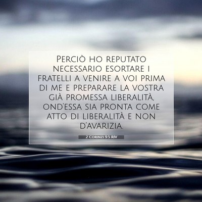 2 Corinzi 9:5 RIV Immagine del Versetto della Bibbia