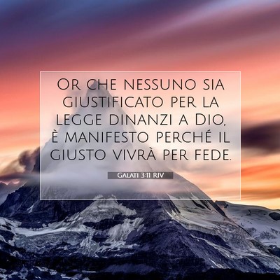 Galati 3:11 Versetto della Bibbia Spiegato
