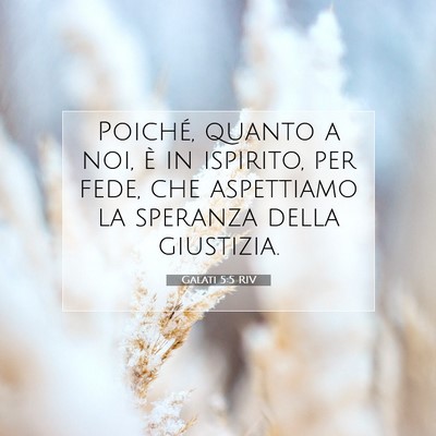 Galati 5:5 RIV Immagine del Versetto della Bibbia