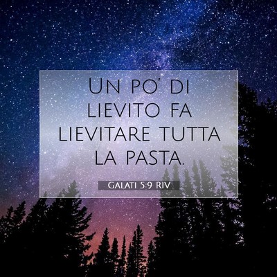 Galati 5:9 Versetto della Bibbia Spiegato