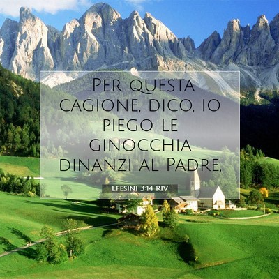 Efesini 3:14 RIV Immagine del Versetto della Bibbia