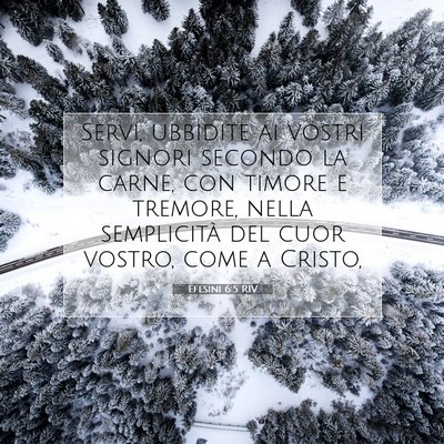 Efesini 6:5 RIV Immagine del Versetto della Bibbia