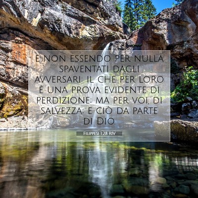 Filippesi 1:28 Versetto della Bibbia Spiegato