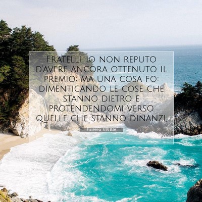 Filippesi 3:13 RIV Immagine del Versetto della Bibbia
