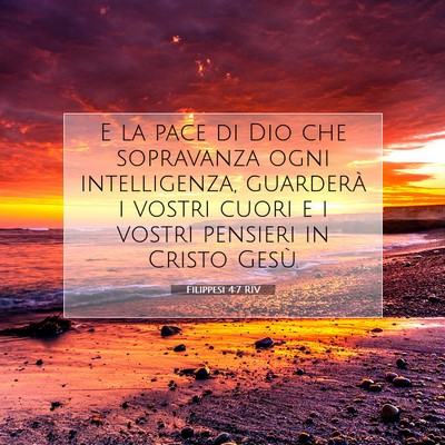 Filippesi 4:7 RIV Immagine del Versetto della Bibbia